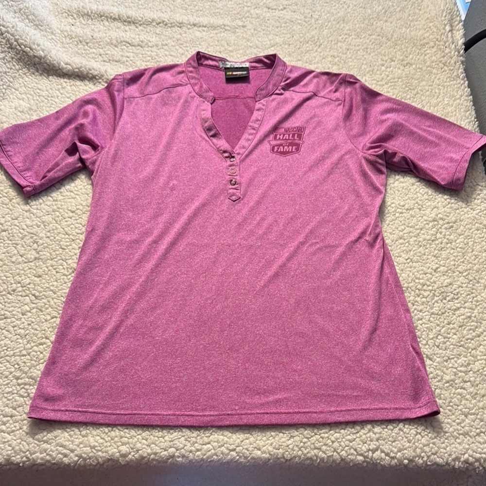 Port Authority Pink NASCAR Women's Tee